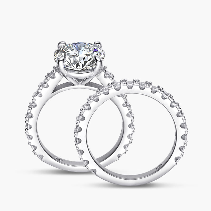 Luxury Moissanite Engagement Rings. 3.0 Carat. D VVS1. Certified.