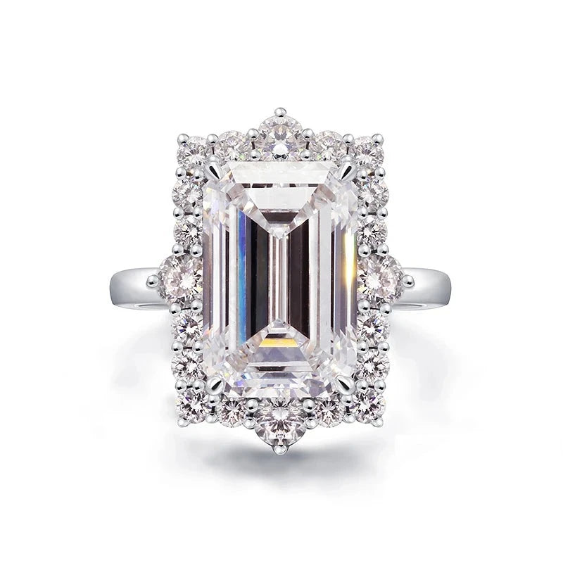 Beautiful Blue Emerald Cut Diamond 2.07 Carats, Genuine hot Moissanite, Exceptional Craftsmanship