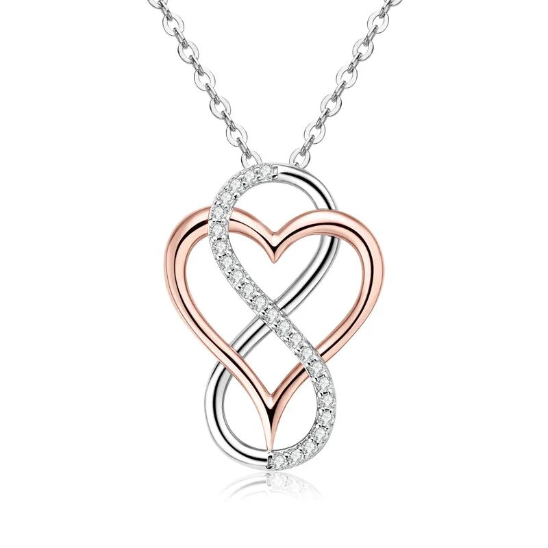 Buy Infinity Heart Diamond Necklace Online