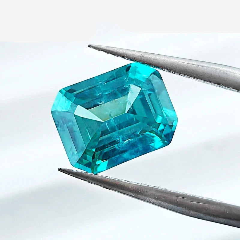 Magnifique Tourmaline Paraïba 7.30 Carats – Création Labo, Qualité Top, Coussin Bleu/vert