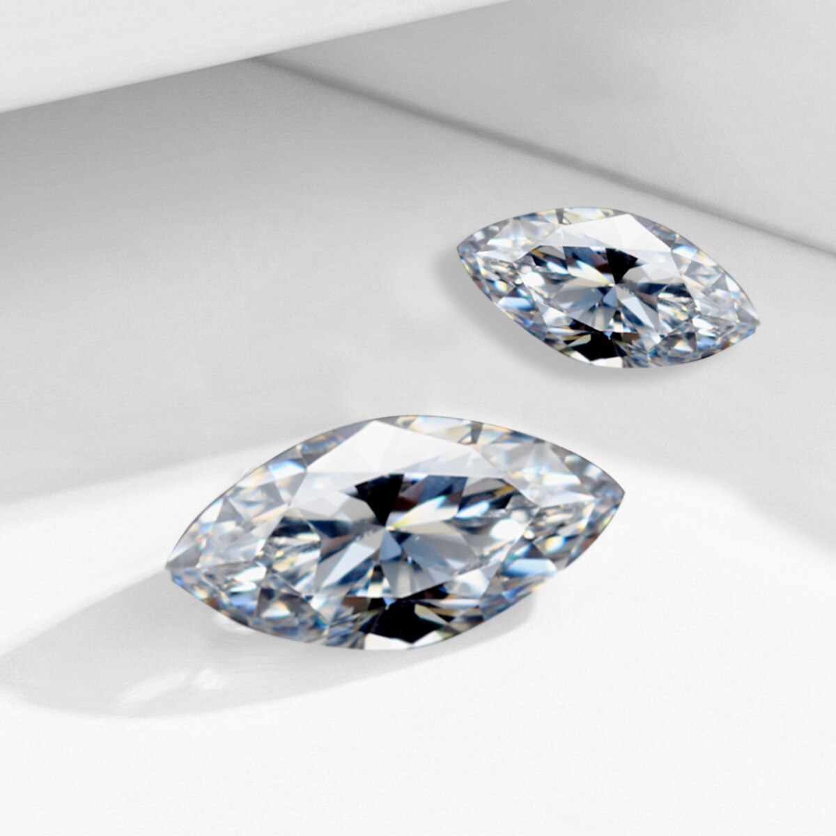 Marquise Cut. Moissanite Gemstones From 0.20 to 3.0 Carats. D VVS1.
