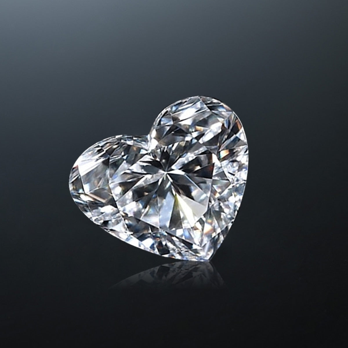 Heart Shape Moissanite to D VVS1 – VK