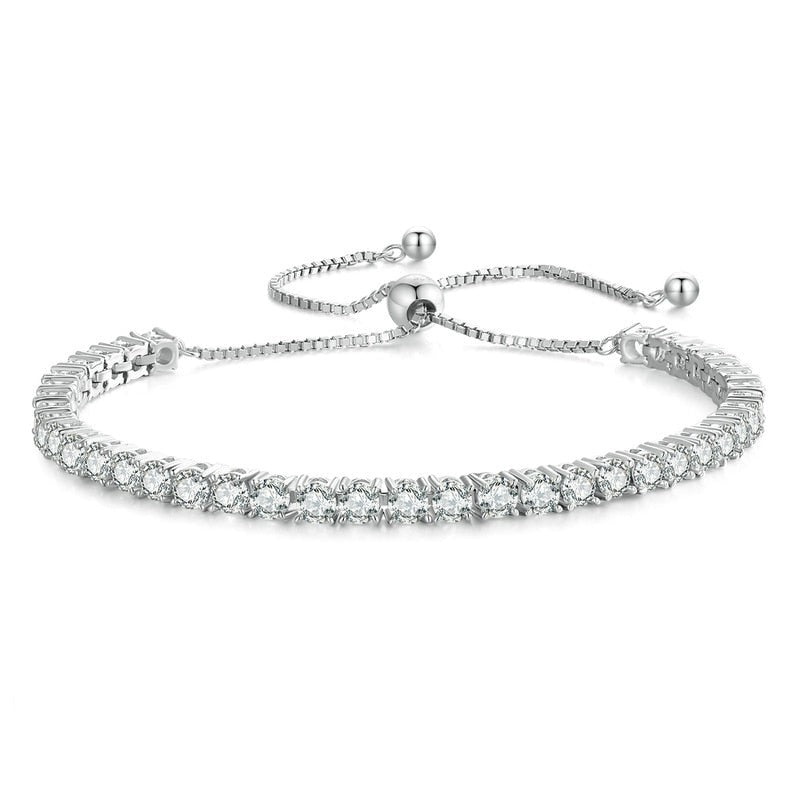 Adjustable diamond tennis on sale bracelet