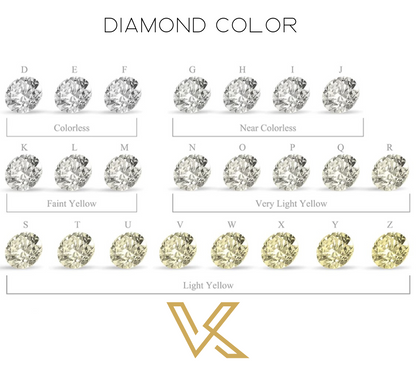 Elegant Natural Diamond Rings For Women. 14K Yellow Gold.