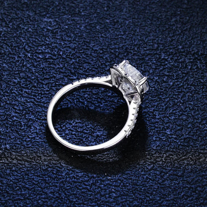 1-2 Carat Heart Shape. Moissanite Engagement Rings D VVS1.