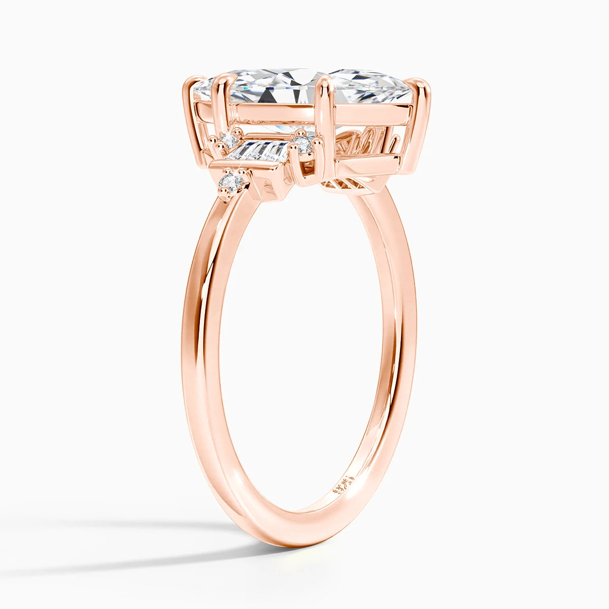 3CT Marquise Moissanite Engagement Ring 7×14mm for Women.