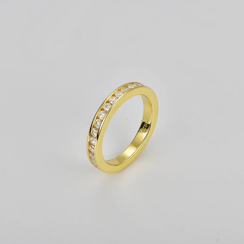 Best Moissanite Eternity Rings. 0.60 Carat genuine Moissanite.