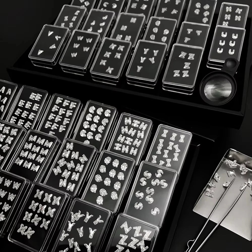 Brilliant A-Z moissanite letters for jewelry making