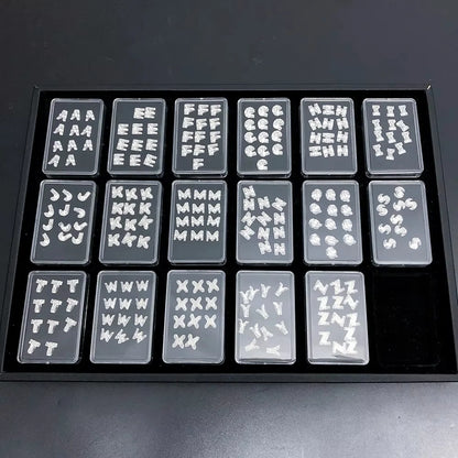 D Color VVS1 alphabet moissanite for custom jewelry