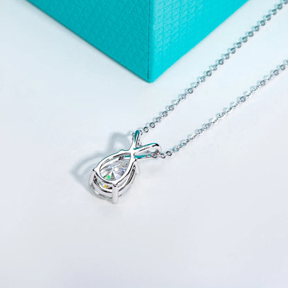 Elegant Pear Cut Moissanite Pendant Necklace (2ct – 5ct Options) Moissanite Jewelry
