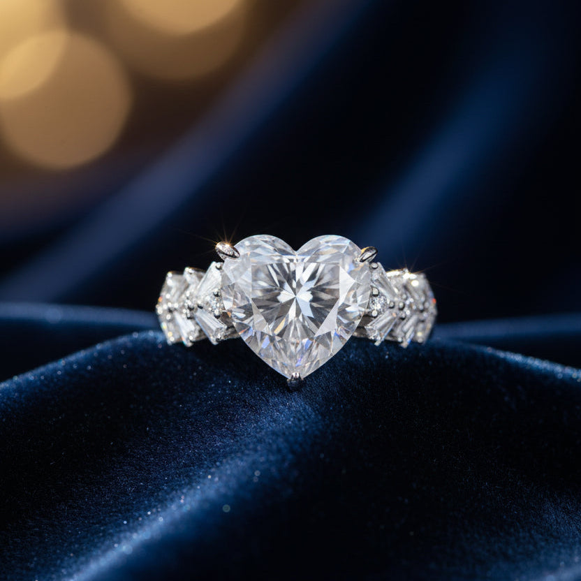 Excellent Cut 6CT Moissanite Ring