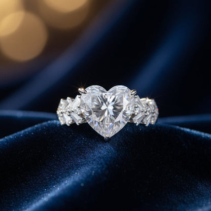 Excellent Cut 6CT Moissanite Ring