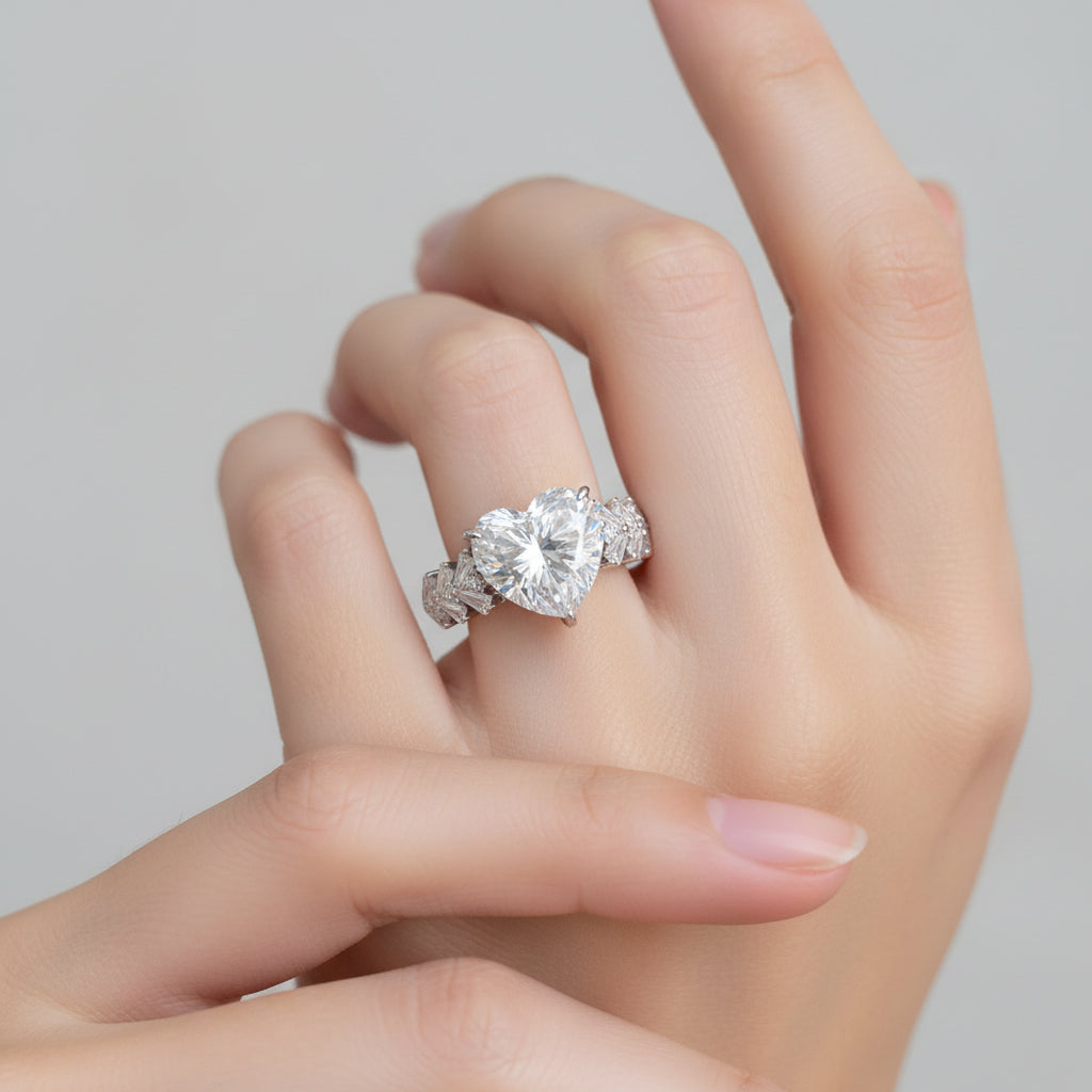 Excellent Cut 6CT Moissanite Ring