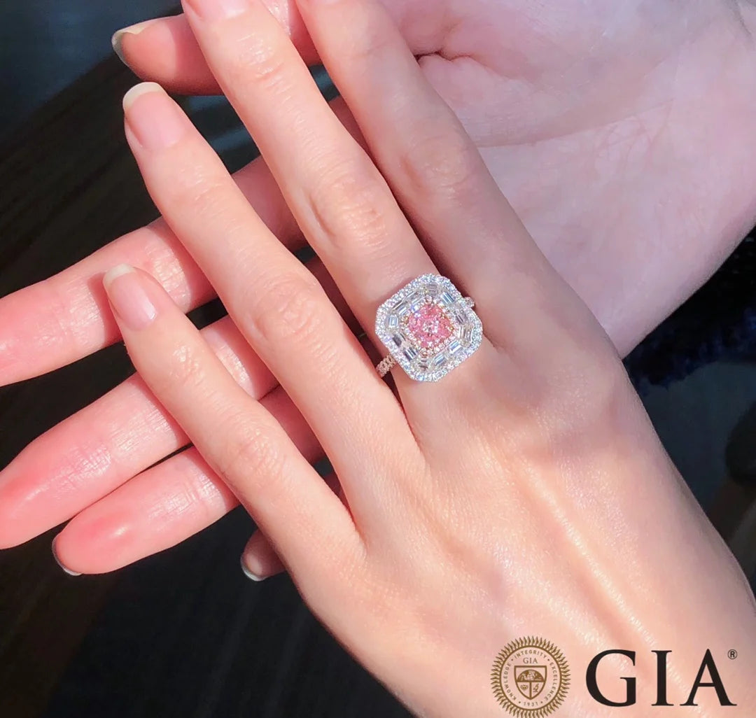 Fancy Brownish-Pink Diamond Engagement Rings.