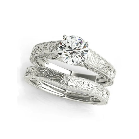 Elegant Moissanite Rings. 1.20 Carat D Color Moissanite Diamond.