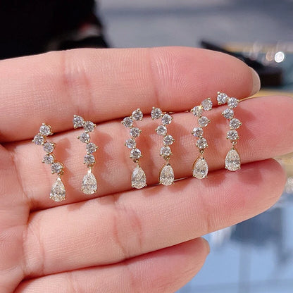 Stunning Diamond Earrings - Elegant Jewelry.