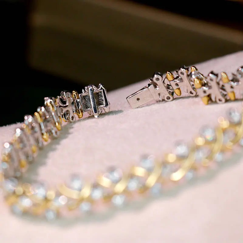 Trendy Diamond Bracelet for Women. Total 2.30 Carat.