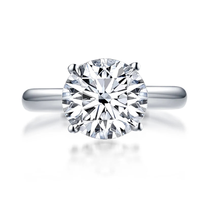 3.0 Carat Elegant Moissanite Engagement Rings.