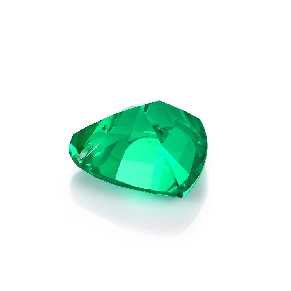 Columbian Emerald. Heart Shape. Loose Lab-Grown Emerald. 0.23ct To 2.56ct.