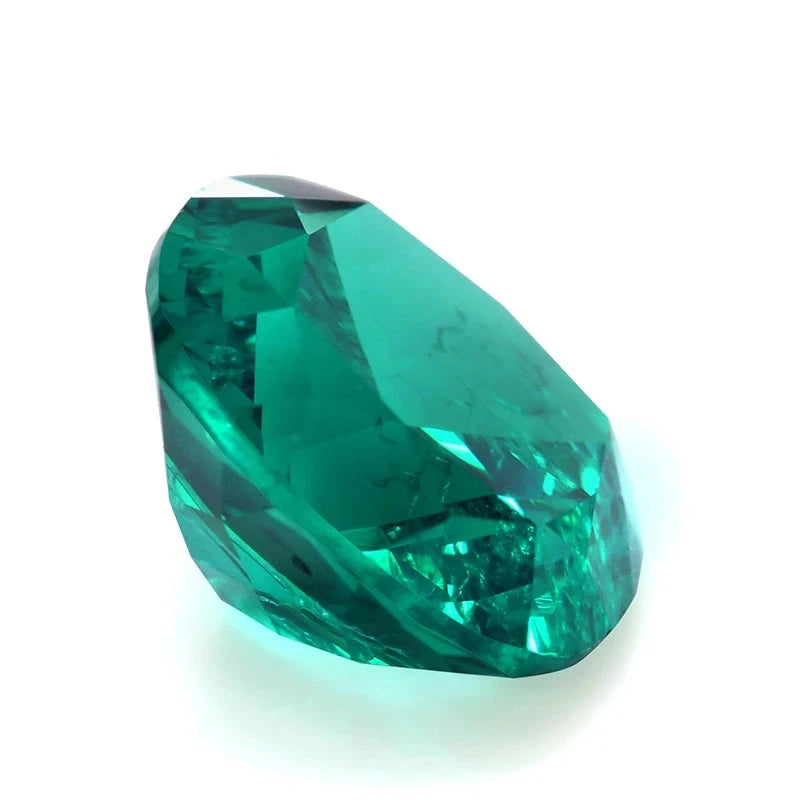 Cushion Shape Lab-Grown Garnet - Paraiba Tourmaline Color.