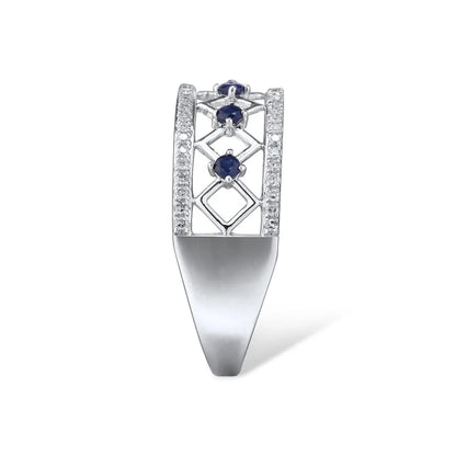 Luxury Rings For Women. Diamonds, Ruby, and Blue Sapphire Rings.