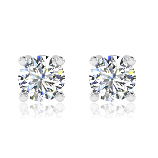 Elegant Moissanite Stud Earrings. 0.60 to 2.40 Carat. D VVS1.