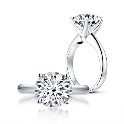 3.0 Carat Elegant Moissanite Engagement Rings.