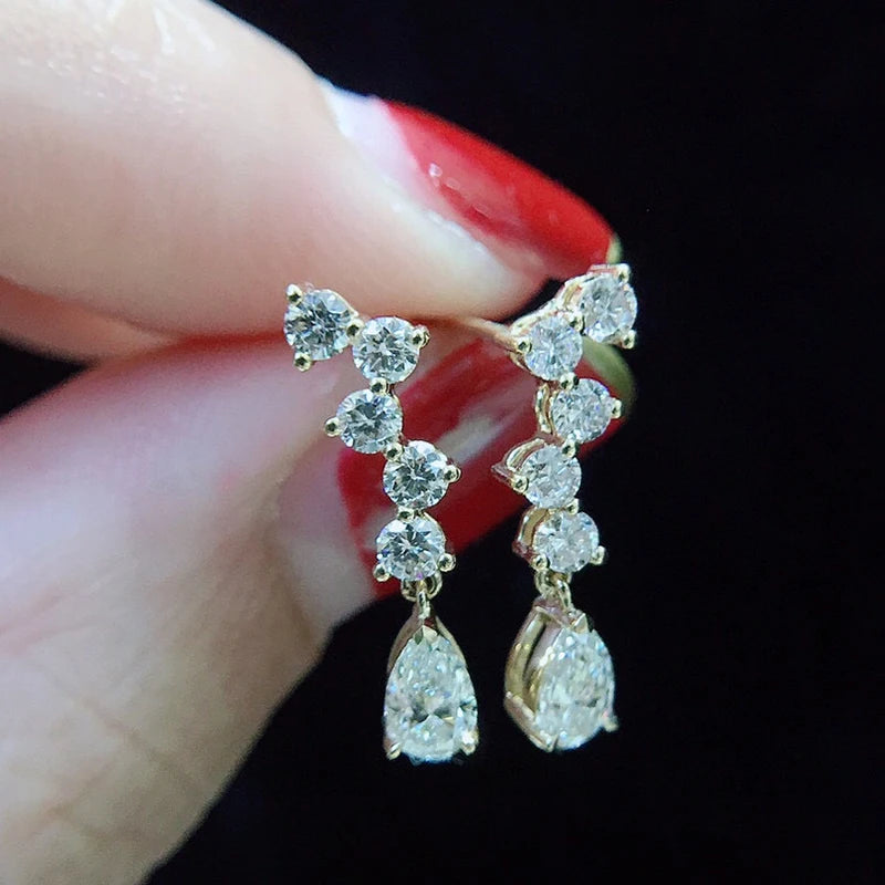 Stunning Diamond Earrings - Elegant Jewelry.