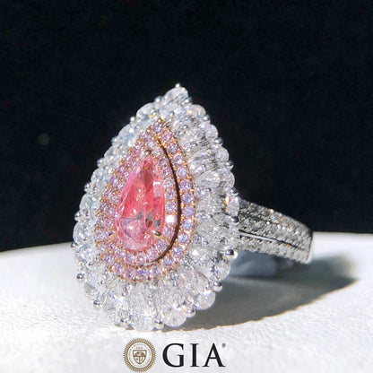 Light Pink Natural Diamond Engagement Rings.