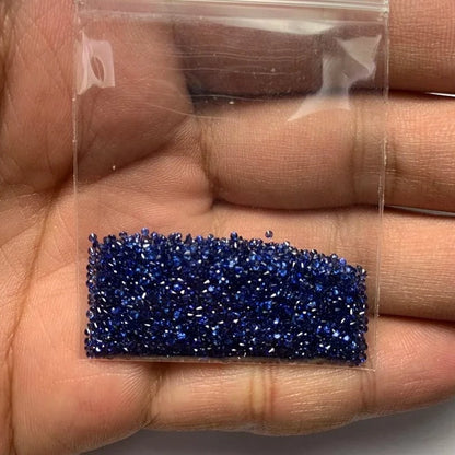 Royal Blue Sapphire. Round 0.7mm To 1.9mm. Natural Sapphire.