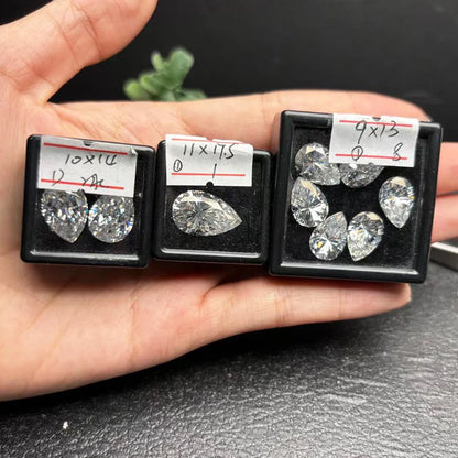 Huge Moissanite Gems 10–30 Carat – Oval, Emerald & More. pear cut