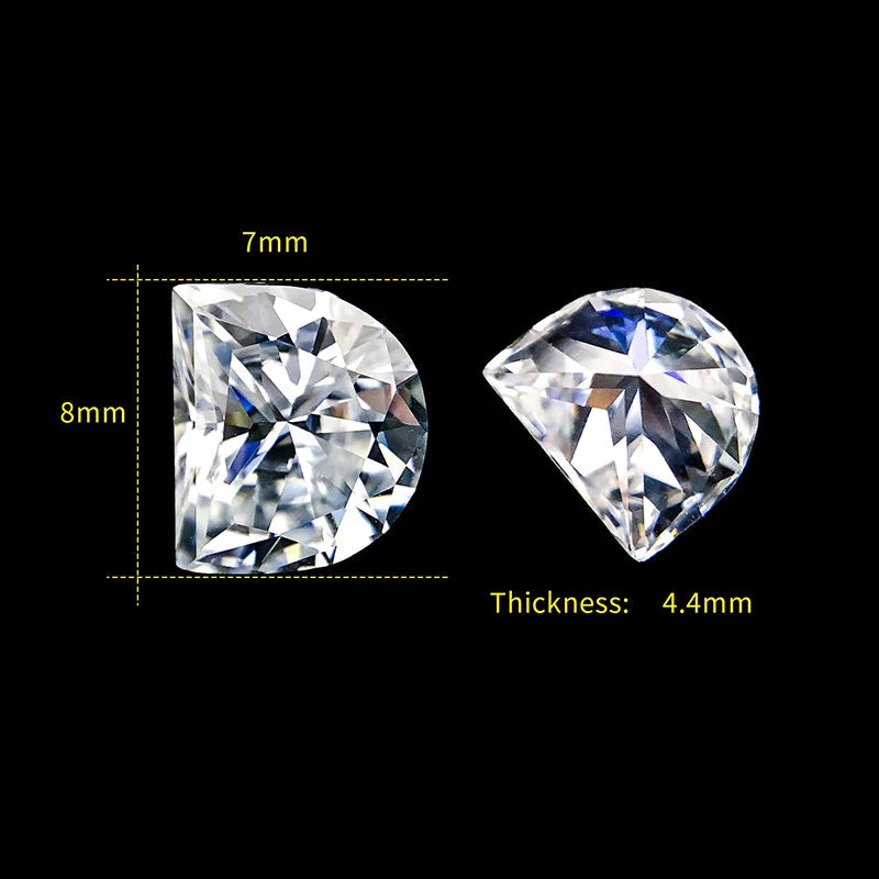 Letter D moissanite loose stone D Color VVS1