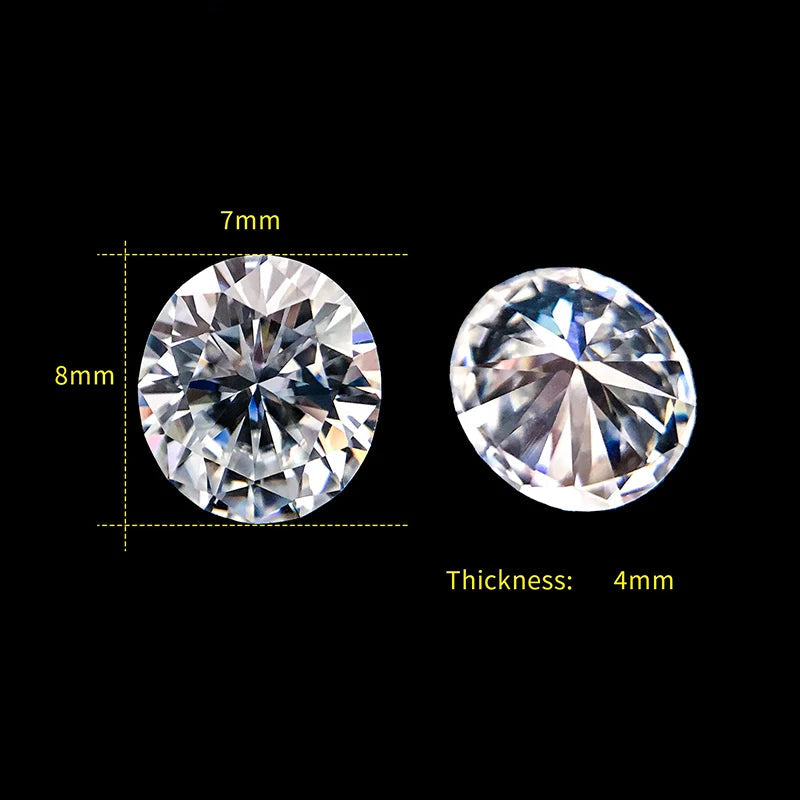 Letter O moissanite loose stone D Color VVS1
