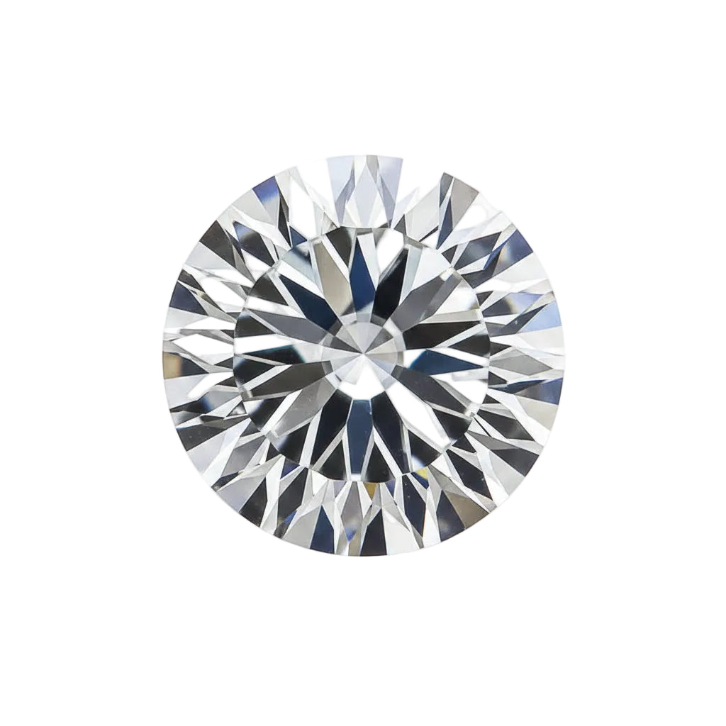 Loose Round Moissanite Stone Millennium Cut Style D VVS1