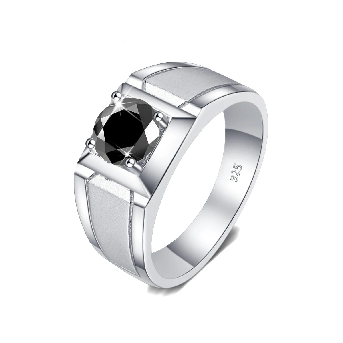 Men’s Black Moissanite Ring – 2-Carat Luxury. Buy luxury moissanite rings