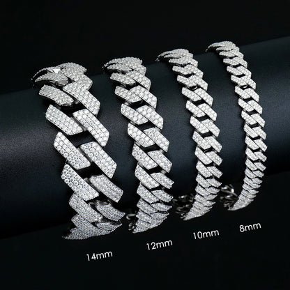 Moissanite Cuban Bracelet luxury jewelry 