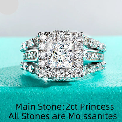 Princess Cut Moissanite Engagement Ring – Elegant Bridal Jewelry. Best rings 