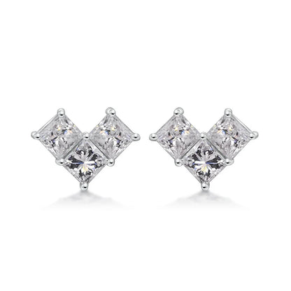 Elegant Diamond Earrings - 0.48 To 3.0 Carat Lab-Grown Diamonds
