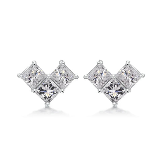 Elegant Diamond Earrings - 0.48 To 3.0 Carat Lab-Grown Diamonds
