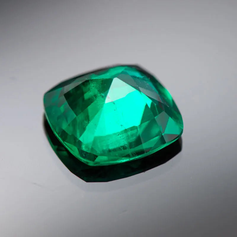 Colombian Emerald. Cushion Shaped. 0.20 To 5.0ct. Lab-Grown Emerald