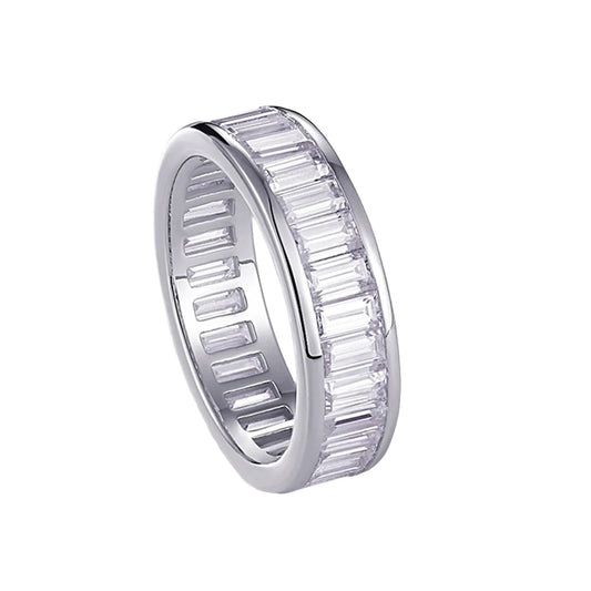 Emerald Cut. Moissanite Wedding Rings. Moissanite Eternity rings