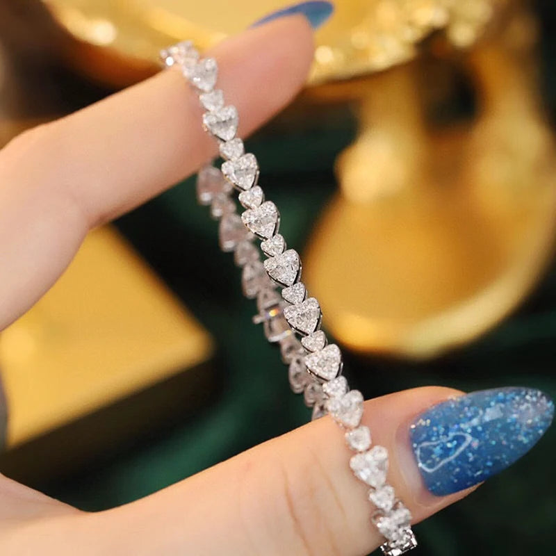 Luxury Diamond Bracelet. 2.40 Carat. Natural Diamond Jewelry.