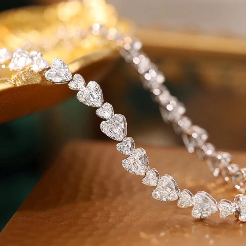 Luxury Diamond Bracelet. 2.40 Carat. Natural Diamond Jewelry.