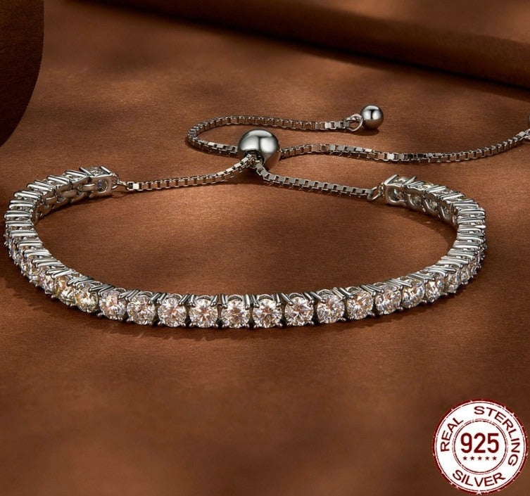 Cartier Platinum Diamond Tennis Bracelet | cali-jewelers