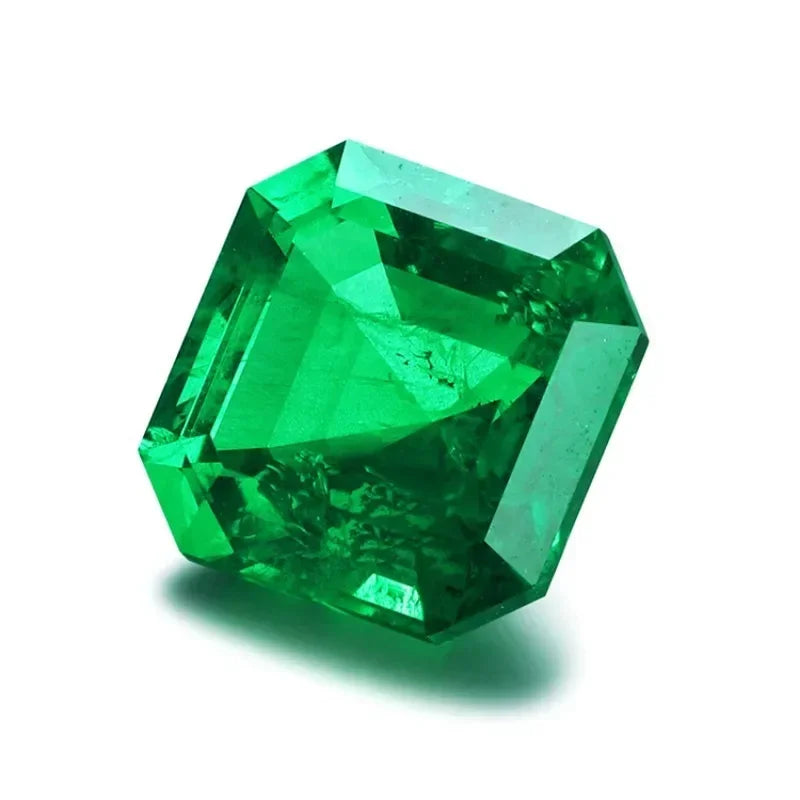 Man-Made Colombian Emerald. Asscher Cut. 1.0 To 16.0 Carat.