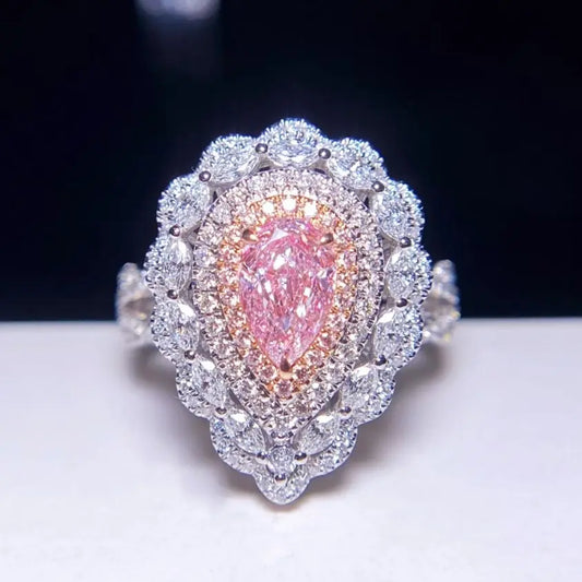 Luxury Pink Diamond Engagement Rings For Women.