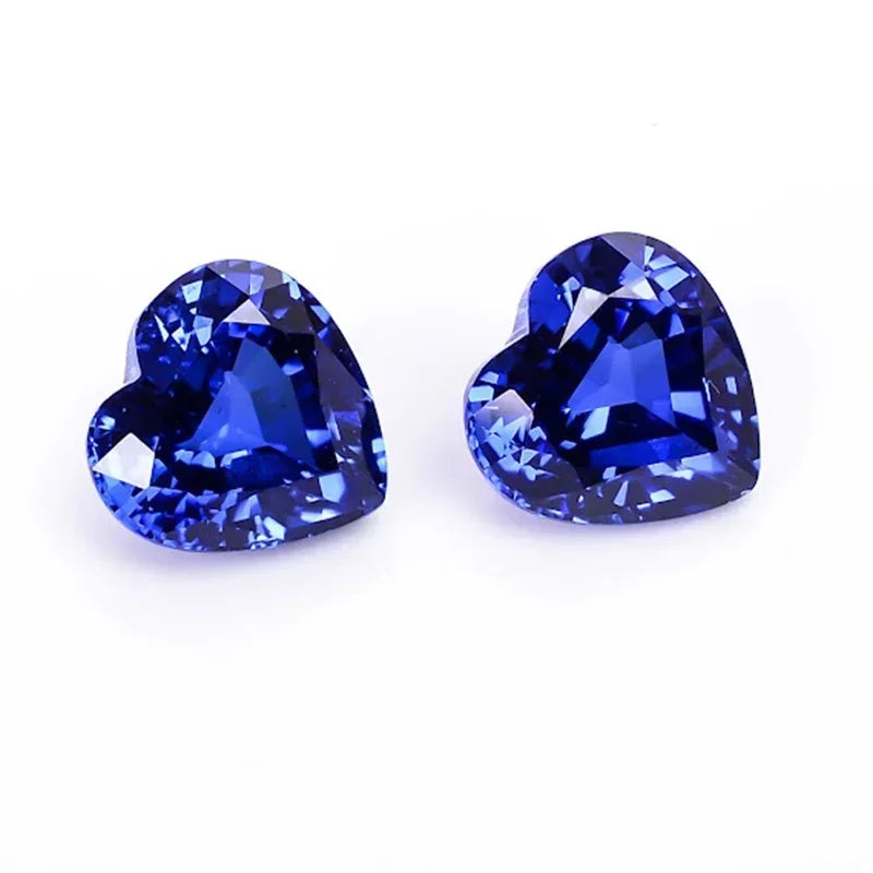 Loose Sapphire. Heart Shape. Royal Blue Color. 0.11 To 8.30 Carat