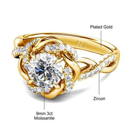 Stunning Moissanite Jewelry for Women - Ring, Pendant, Earrings.
