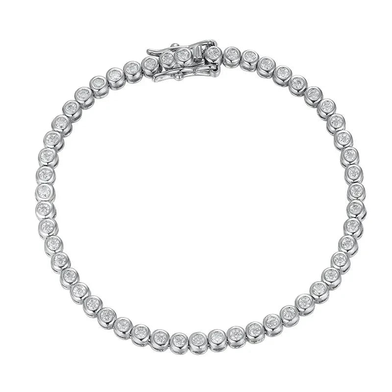 Shop Moissanite Tennis Bracelet. D VVS1. 2mm To 6.5mm Gemstones.