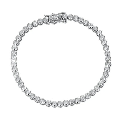 Shop Moissanite Tennis Bracelet. D VVS1. 2mm To 6.5mm Gemstones.